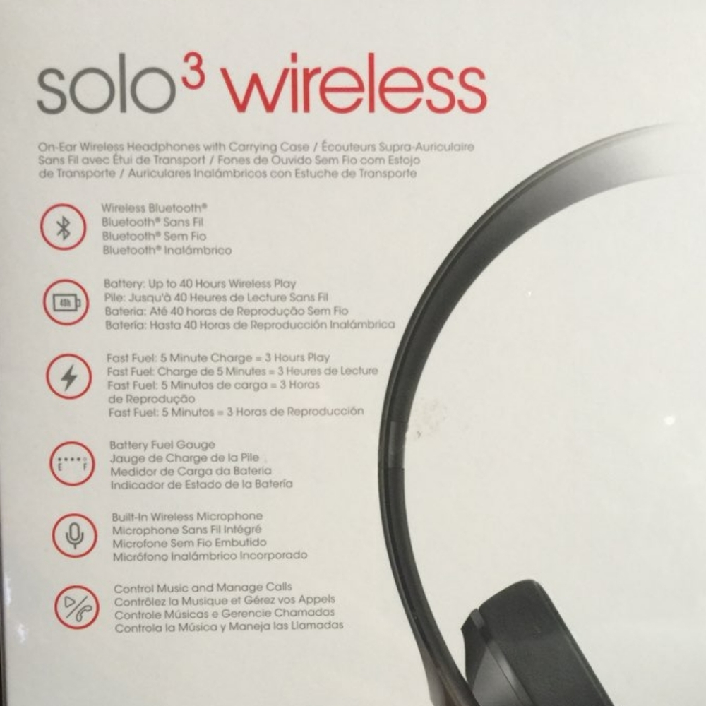 HeadPhones (BeatsSolo³ wireless - Picture 2 of 2